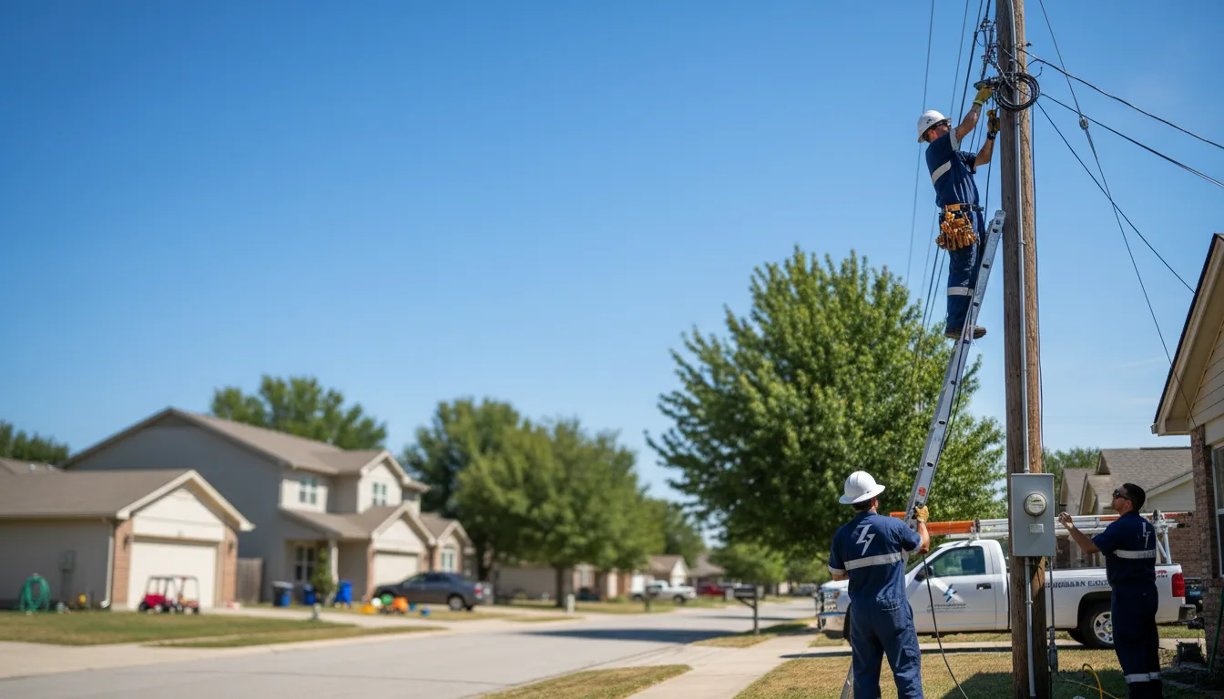 Residential electrician providing installation services in Woodlake, TX